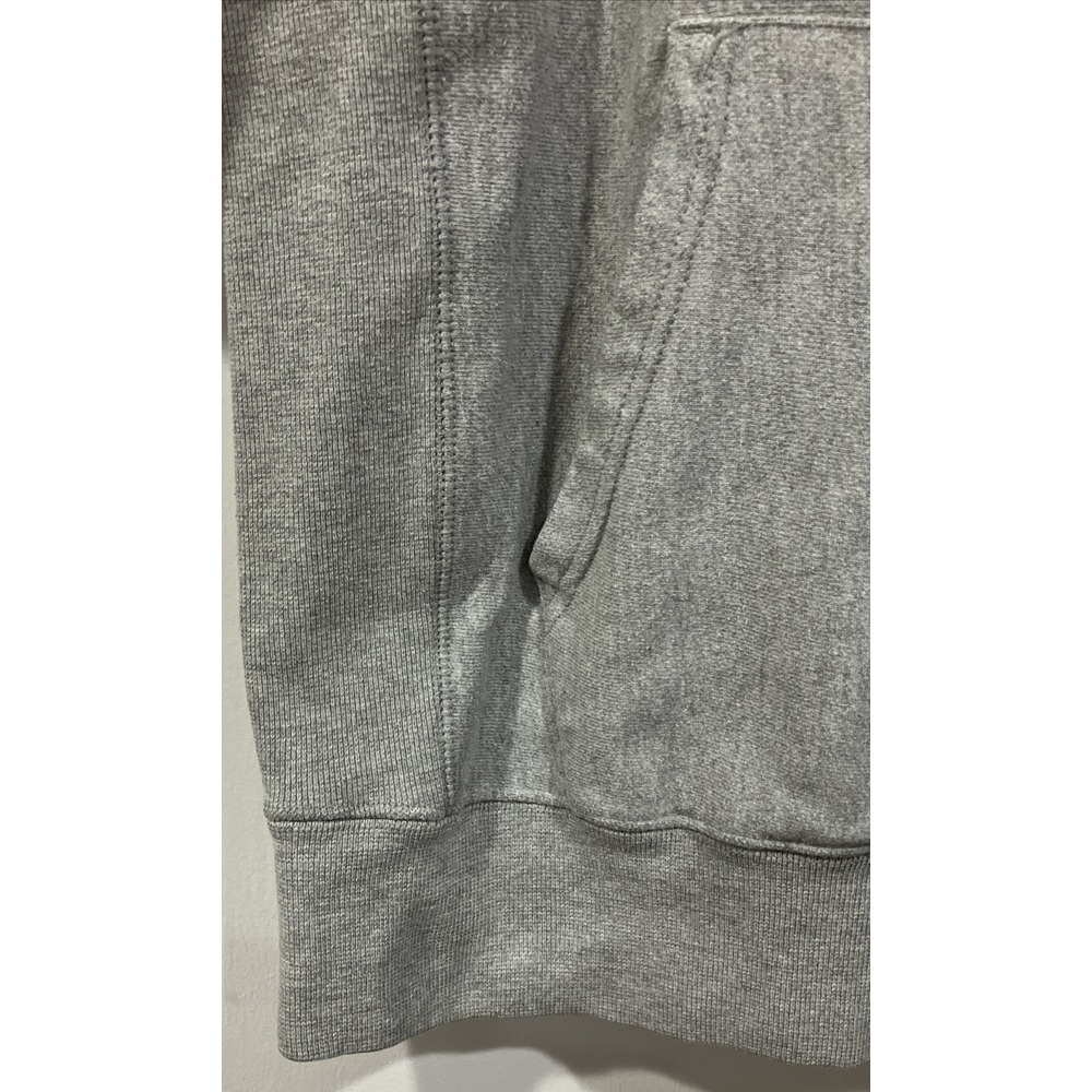 Champion Reverse Weave MICHIGAN Hoodie Medium Embroidered Patch Logo Y2K Gray - Picture 4 of 8